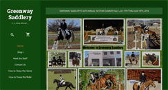 Desktop Screenshot of greenwaysaddlery.com