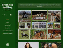 Tablet Screenshot of greenwaysaddlery.com